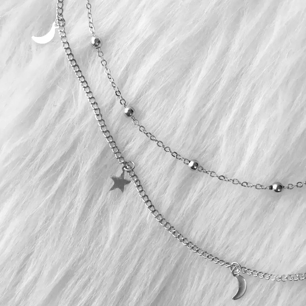 Moon and Star Necklace - Picture 2 of 4